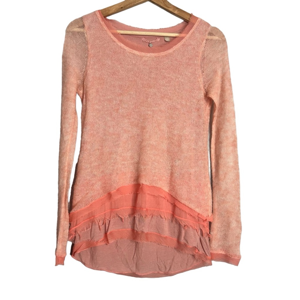 Anthropologie Knitted & Knotted Irina Alpaca Layered Sweater - Picture 7 of 11